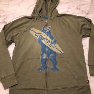 NWOT Lucky boys zippered hoodie with front pocket